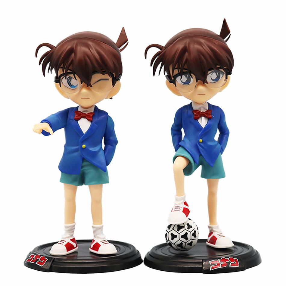 New Anime Detective Conan Figure Lk Kudou Shinichi Edogawa Konan Anime Action Figurines Pvc Collectible Model Statue Doll Kids T