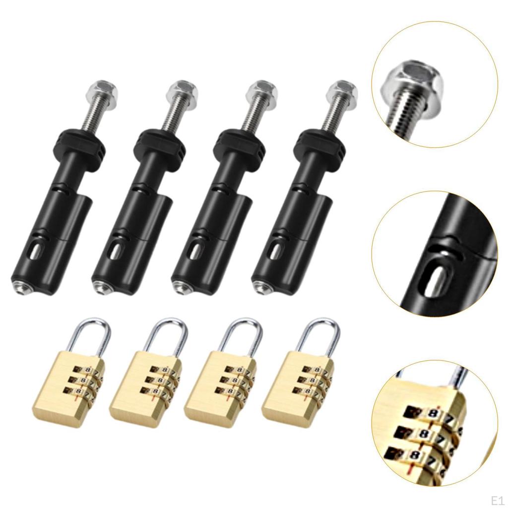 4Pcs Recovery Board Mounting Pins Theftproof Professional Stainless Steel Easy To Install