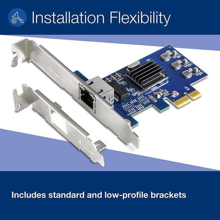 Trendnet 2.5gbase-t pcie network adapter noirCustomisation PC 2.5GBASE-T PCIE NETWORK ADAPTER 244855