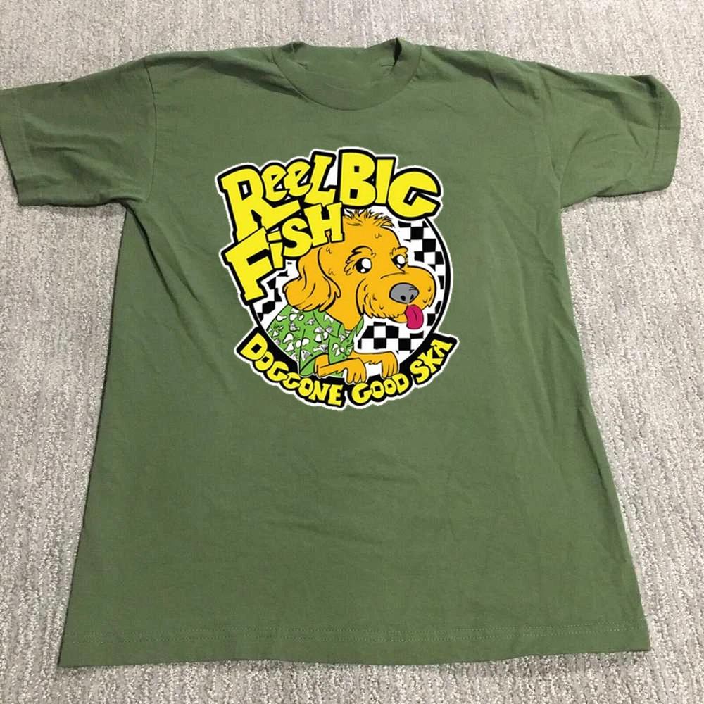 NEW Reel Big Fish Band Funny Dog Cotton Green Shirt All Size UR785 Unisex T-Shirt XXXXL