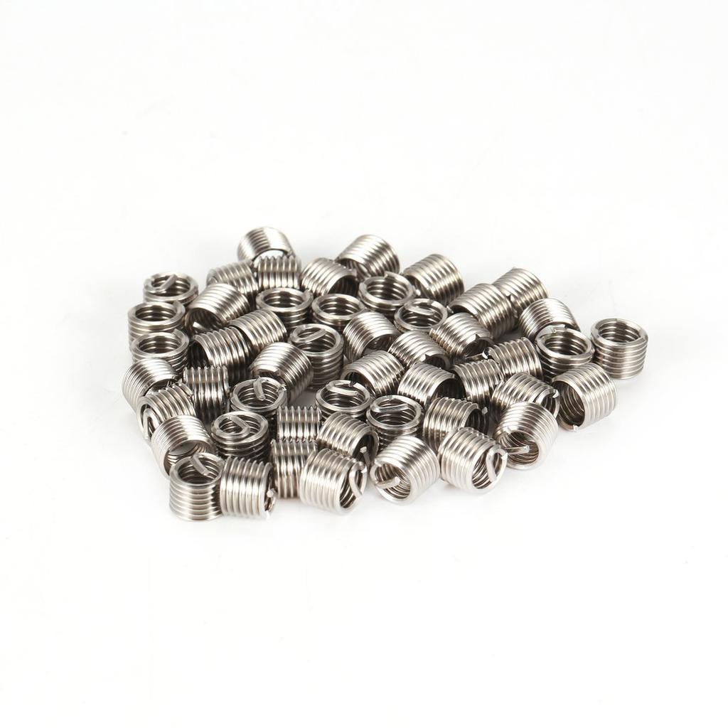 Buy SX 50PCS Threaded Inserts M6 1.0 1.5D Stainless Steel Helicoil ...