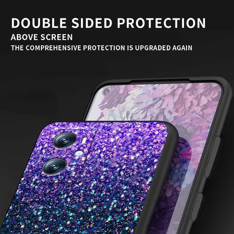 Shining creative patterns For OPPO Reno 5 6 7 A96 A40 A58 Realme GT A74 A78 Neo2 A74 A78 Find X5 X3 X7 X8 Black Phone Case