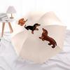 1pc Dachshund Puppy Automatic Open/Close Exquisite Umbrella - Compact Travel Umbrella, 8-Rib Heavy-Duty Construction, Ideal Gift, Outdoor Ac