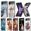 Lavaza Sphynx Sphinx Cat Cases For Samsung Galaxy Z Flip 4 5 6 7 3 Z Flip7 Flip6 Flip4 Flip5 Flip3 5G Hard Shockproof Fundas Cov