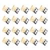 Transparent Metal Push Clips with Storage Case Multi-Purpose Binder Clip for Pants Hem Book Documents Reusable Colorful Paper Clamp for Office School
