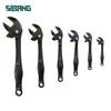Black Industrial-grade Crab Claw Quick-adjustment  Serrated Claw  Chrome-molybdenum Steel Crab Claw Wrench