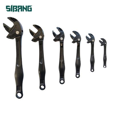 Black Industrial-grade Crab Claw Quick-adjustment  Serrated Claw  Chrome-molybdenum Steel Crab Claw Wrench
