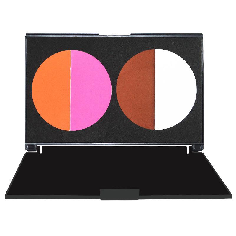 Two-Tone Matte Contouring & Shadow Palette: Professional 4-Color Makeup for Artists & Training Studios