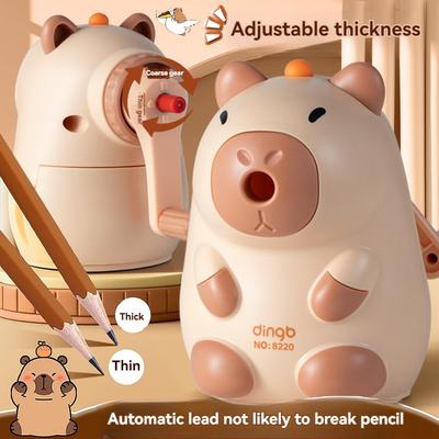 Elementary School Student Pencil Sharpener and Cranked Pencil Sharpener Rolling Pencil Sharpener Automatic Lead Feeding Durable