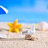 2pcs Seashore Series Mediterranean Style Ornaments Surfboard Seashells Seabirds Miniature Garden Microlandscape Home Decoration