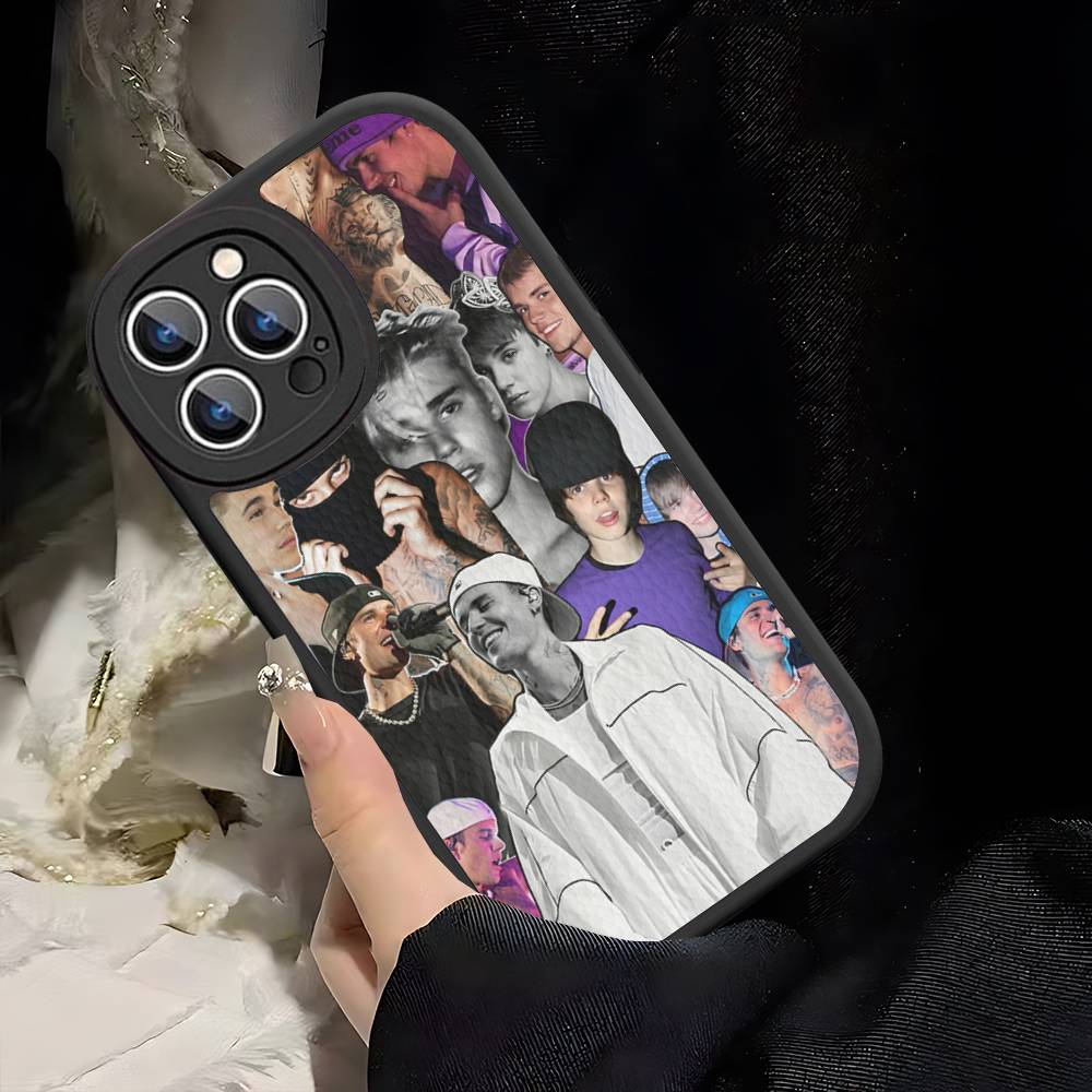 Sänger J-Justin B-Bieber Für IPhone 16 16E 15 14 13 12 11 Pro Max Plus Leder Rückseite Handyhülle