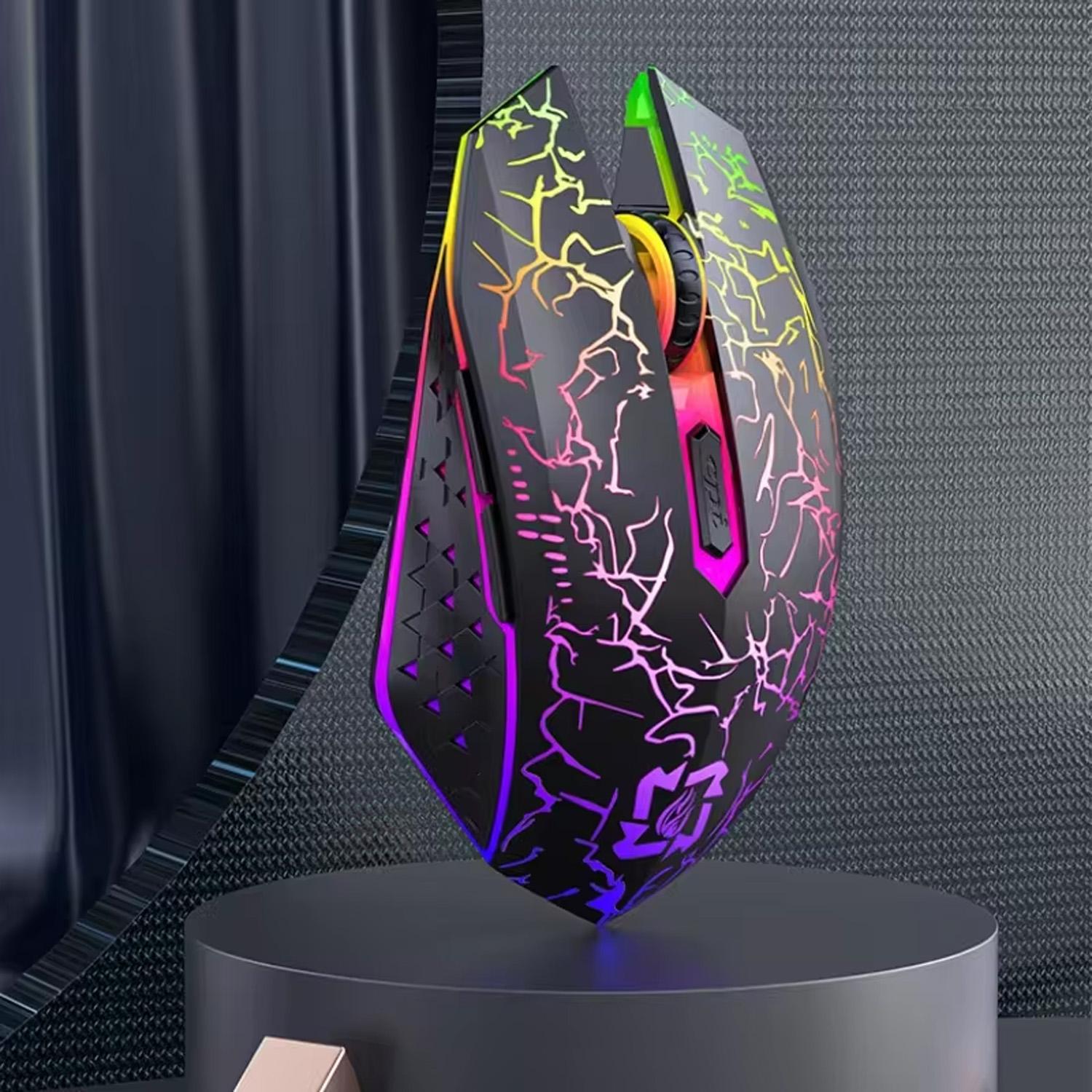 

Bluetooth 5.2 Wireless Mouse RGB Gaming Mouse Silent Mouse Rechargeable For PC Laptop Mouse Ergonomic 1600DPI Mouse Mice HOT New чёрный