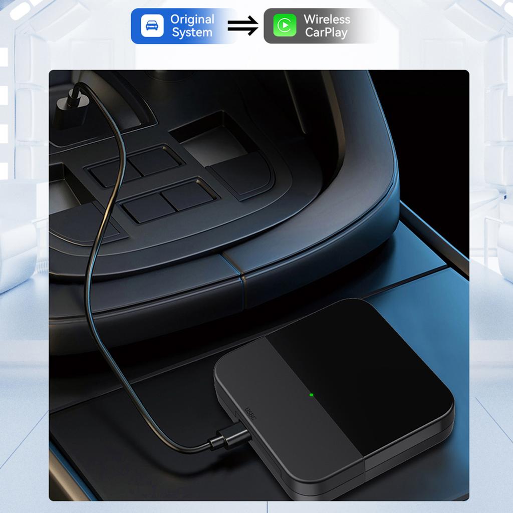 MINI3-3 For Carplay Wireless Adapter AI Box Car Infotainment System Converter USB Connection