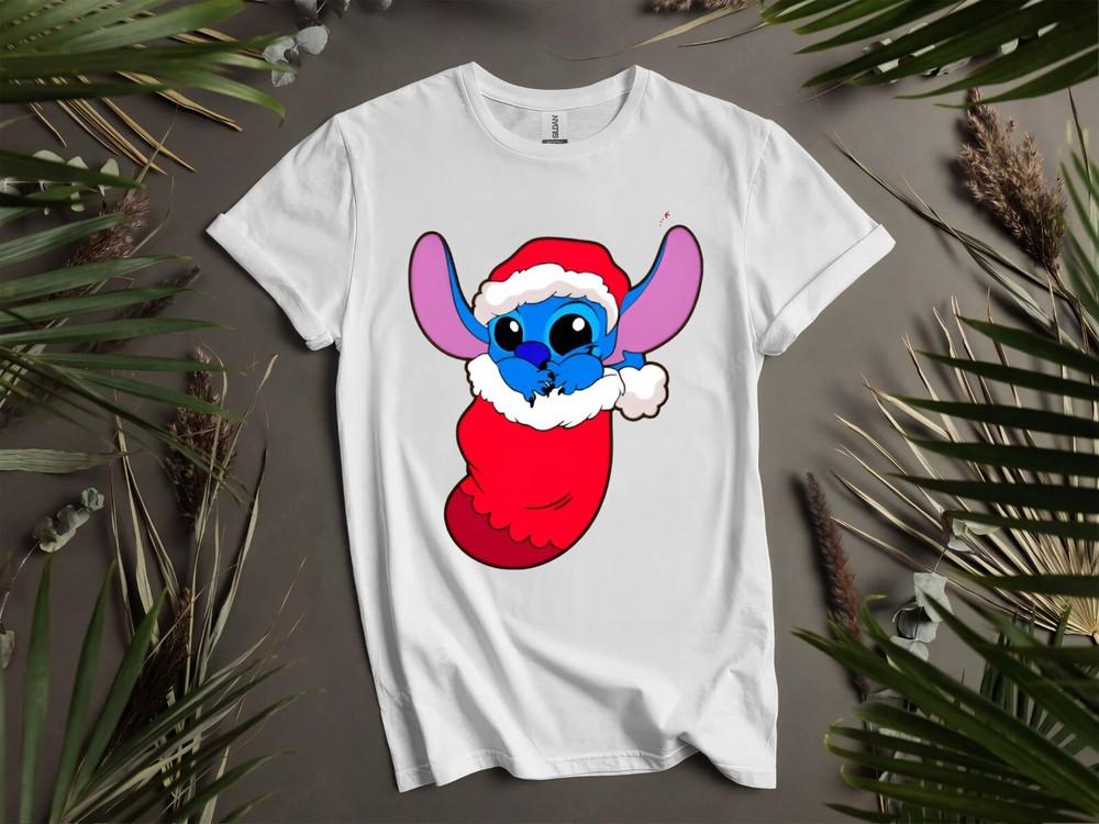

Christmas Baby Stitch T-shirt T shirt Men Women Unisex Tshirt K999 M