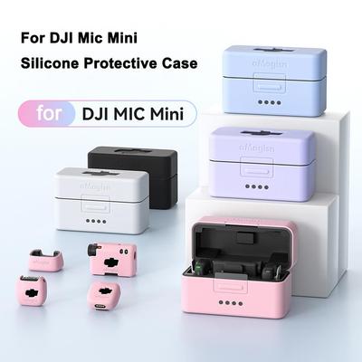 Für DJI Mic Mini Silikon Schutzhülle Stoßfest Staubdicht Weiche Hülle Sturzsicher Skin Abdeckung Kabellose Mikrofon Zubehör