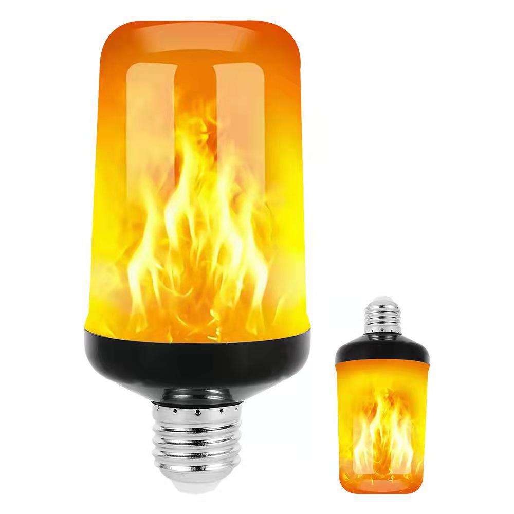 Dynamic Flame Gravity Sensor Lamp with Black Background for KTV Ambience