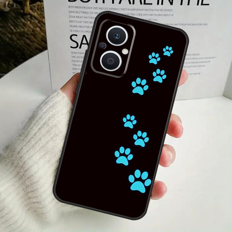 Cat Dog Paws Case For OPPO Reno 8 7 6 5 4 Lite 8T 5Z 4Z 10 11F OPPO Find X5 X6 Pro X2 Neo X3 Lite Cover