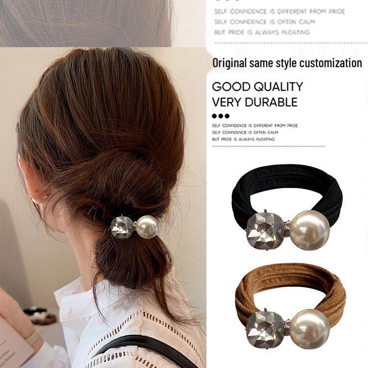 Premium Pearl Hair Ties: High-Elastic, New Small-Fragrance Style, Durable Hair Accessories