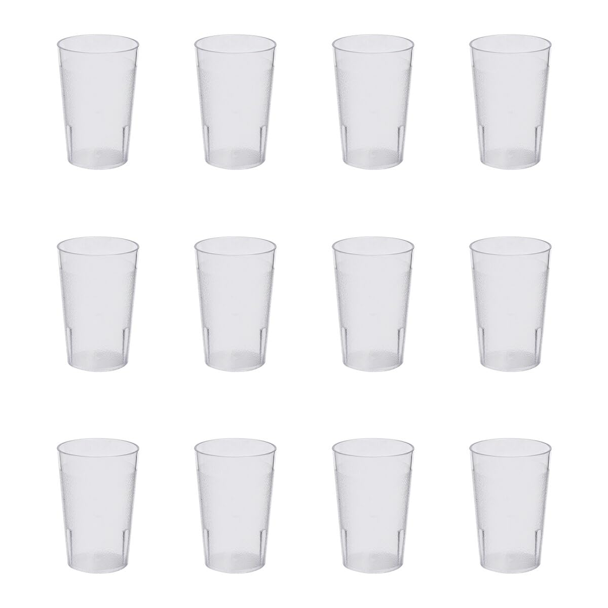 

Стаканы Thunder Group, 240 мл8 унций, Набор из 12 штук, Коммерческий класс, Ударопрочные, Можно мыть в посудомоечной машине, Антипригарные, Штабелируемые, Легкий пластик