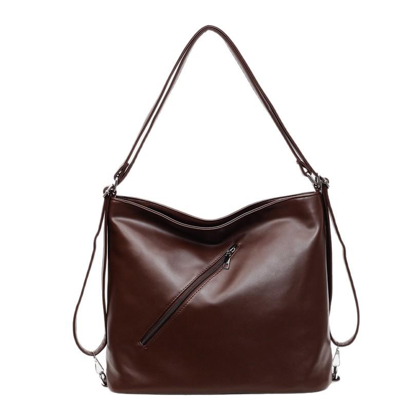 

2025 Women s Retro Versatile Backpack: Large Capacity, Multi-Use Tote & Shoulder Bag кавовий
