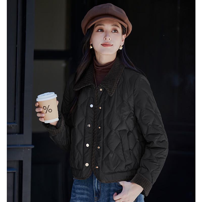 Women's Casual Lapel Down Jacket FXJH2985