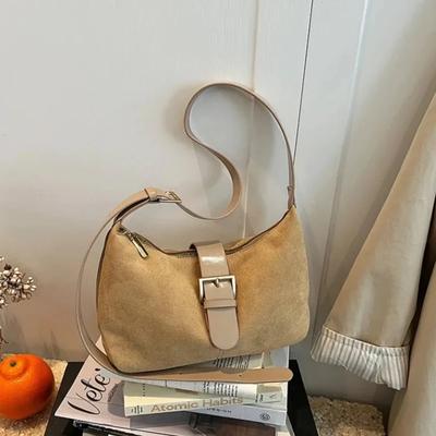 High Quality Commuter Dumpling Bag Frosted Vintage Crossbody Bag