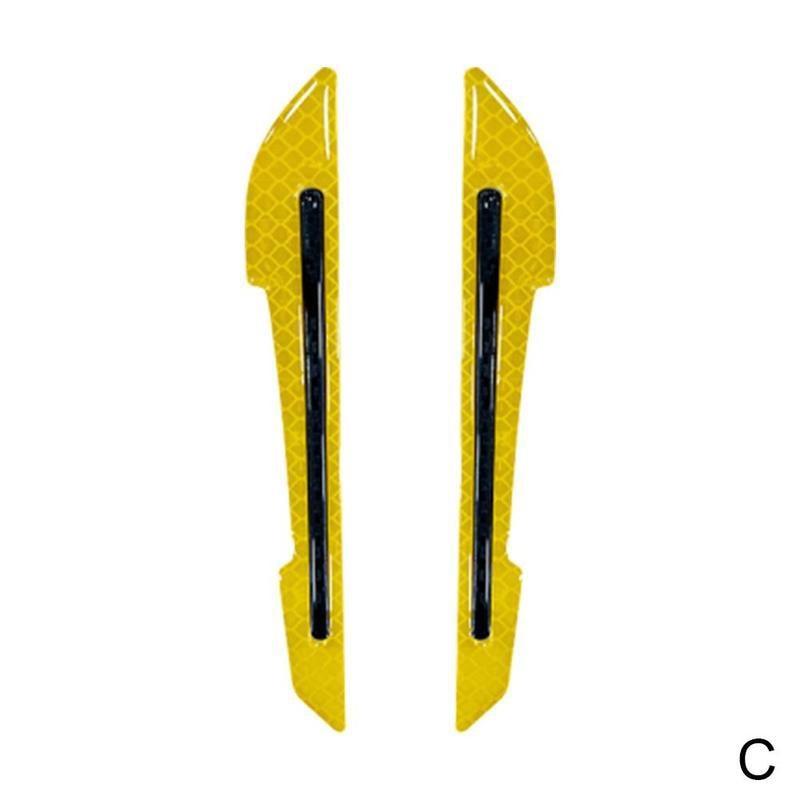 1 para samochodowe lusterko wsteczne odblaskowa naklejka stylizacja samochodu ostrzeżenie o bezpieczeństwie odblaskowa naklejka samochodowa listwa ozdobna na lusterko wsteczne