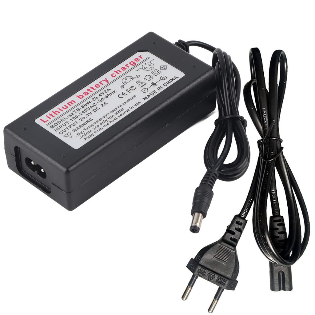 29,4V 2000mA Adaptér nabíjačky elektrickej kolobežky Náhradná nabíjačka batérie pre 5,5-palcové príslušenstvo elektrickej kolobežky EÚ zástrčka