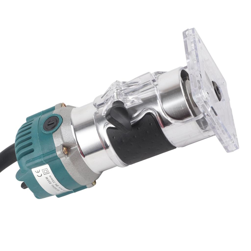 800W Electric Wood Router Tool Multifunctional Handheld Compact Palm Router for Woodworking