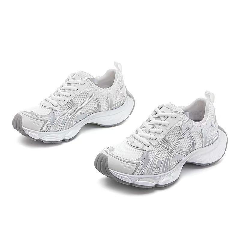 Dad shoes breathable summer and autumn new student thick-soled heightening casual sports shoes travel shoes
