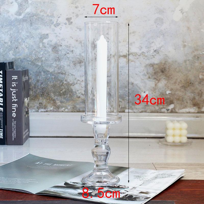 Nordic Retro Glass Candlestick - Romantic Candlelight for Weddings, Restaurants, and Parties