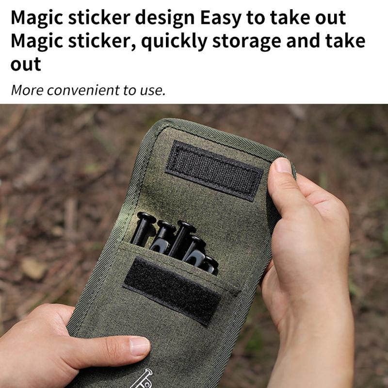 Outdoor Camping Tent Peg Bag Multifunctional Ground Nail Storage Pouch Travelling Hiking Tent
