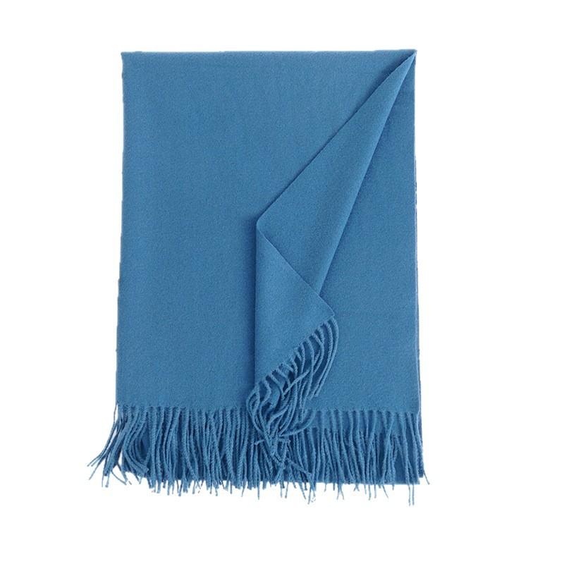Cashmere Feel Solid Color Women's Imitation Cashmere Scarf 1116 Winter Atmosphere Korean Versatile Medium and Long Shawl Scarf