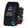 12v/24v Blue Led Light 5 Pin On Off SPST Rocker Switch 7 Pin On Off On ARB Carling Style Car Boat Waterproof Pump Push Switch