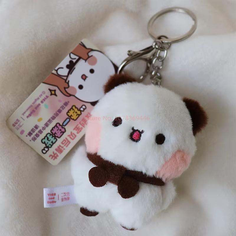 1/2 Stück Neue Panda Bubu und Yier Plüsch Anhänger Schlüsselanhänger Puppen Niedlicher Cartoon Panda Bär Schlüsselanhänger Rucksackanhänger Paargeschenke