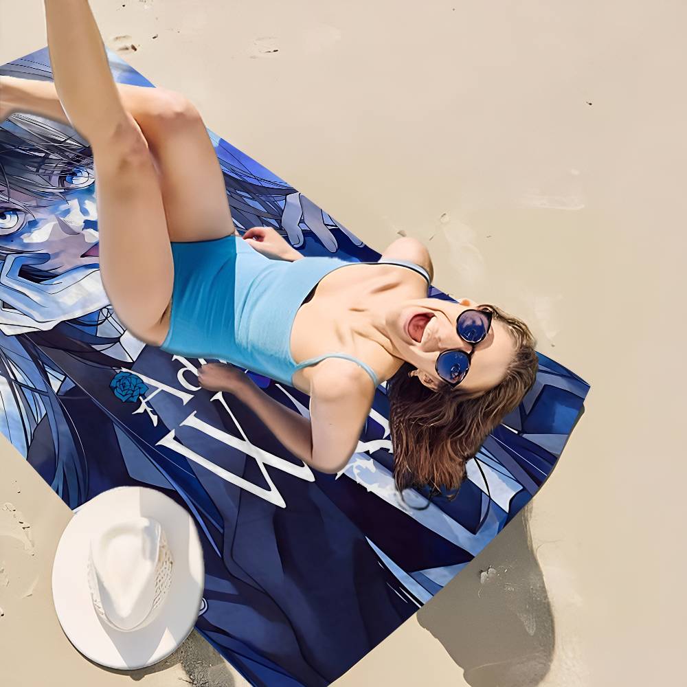 Singer A-Ado Bath Towel Microfiber Soft Water Absorbing Breathable For Girl Kids Decorative Cartoon Beach Towel