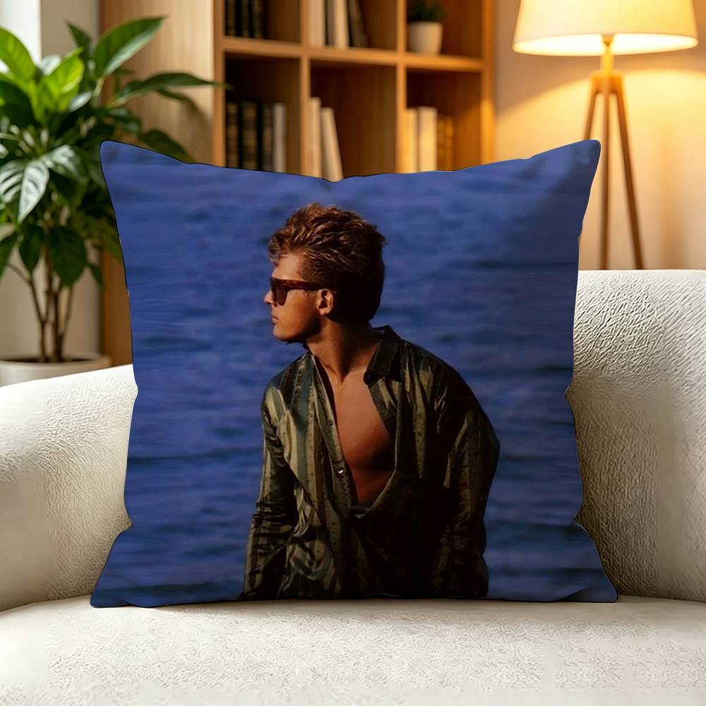 LLuis Miguel Vintage Latin Bolero Concert Music Pillow Case Square DoubleSided Sofa Cushion Cover Bedroom Bedside Pillow