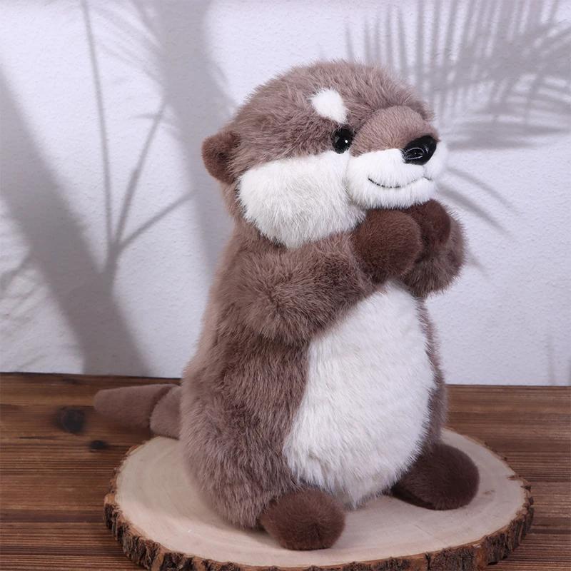 Cute Lazy Otter Animal Plush Toy Sleeping Doll Children's Birthday Gift Pillow Otter Animal Plush Toy