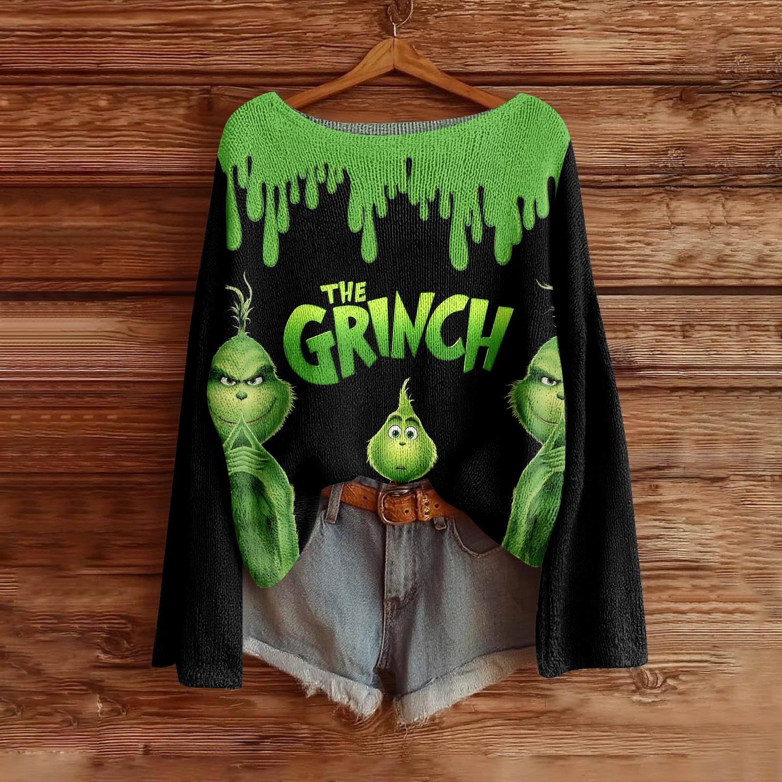 

Женская мода с длинным рукавом, рождественский принт «Снеговик-снежинка», куртка, кардиган L