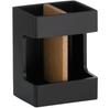 Cube Toothbrush Holder, Black