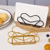 New Metal Napkin Holder Decorative Elegant Tabletop Tissue Rack Durable Napkin Organizer for Kitchen Dining Table