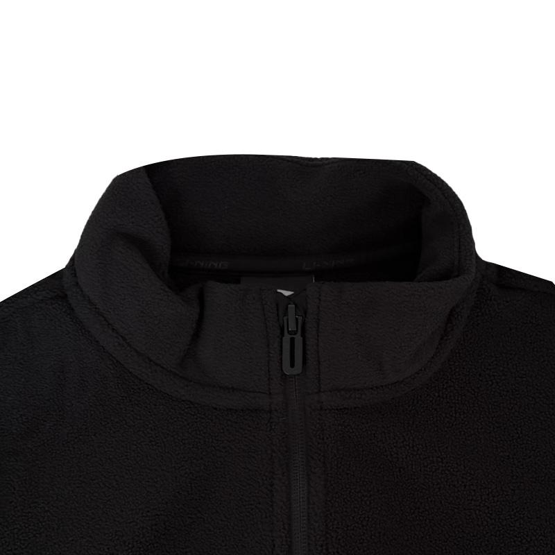 Li Ning Fleece Stand Collar Jacket Unisex Outerwear AMDV127-1