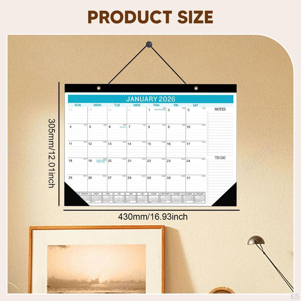 Desk Calendar Classroom to Do List Month Hanging Planner for Office