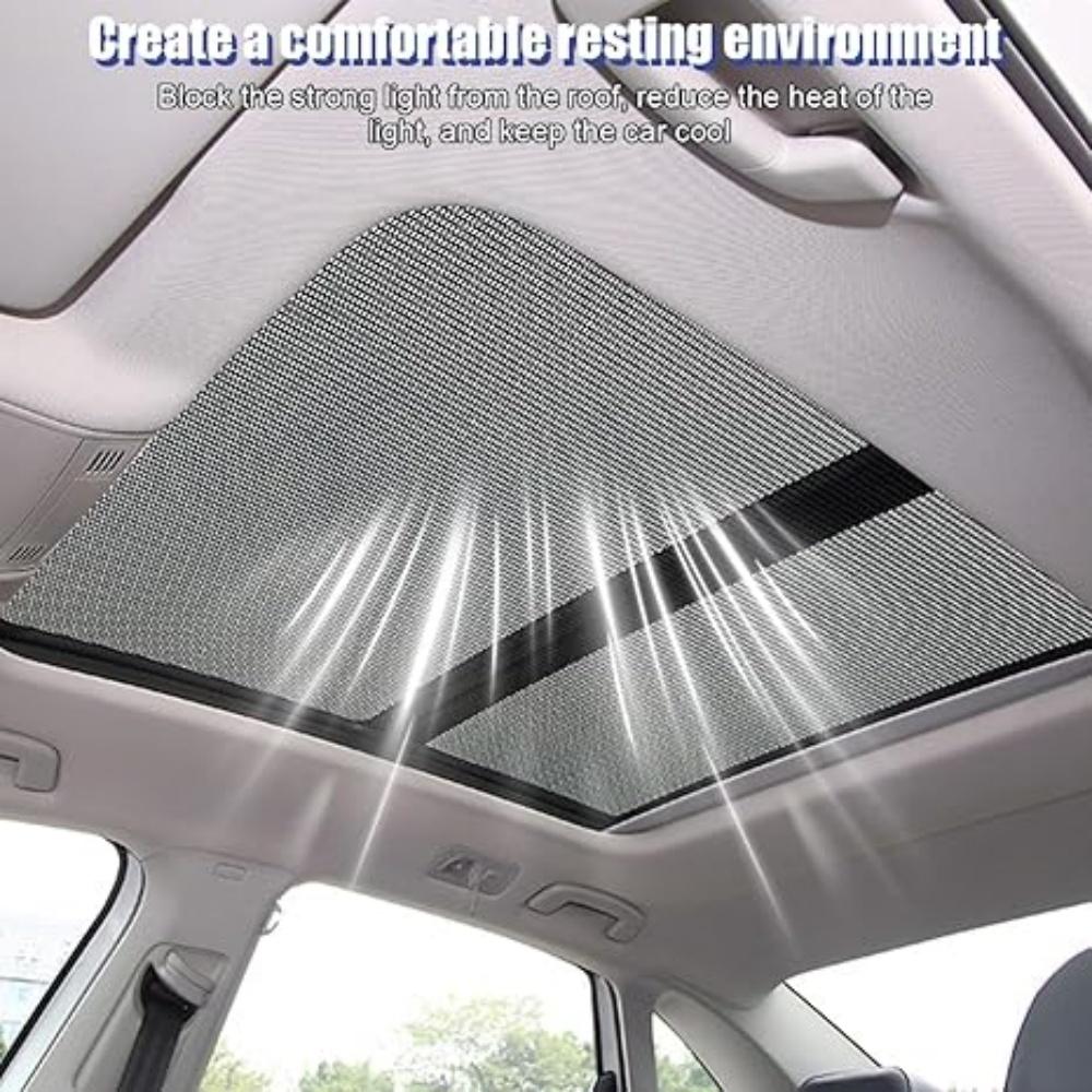 Magnetic Car Sunroof Sun Shade Breathable Mesh Mosquito Prevention Anti-Insect Thermal Insulation Window Screen Car Accessories