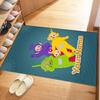 Teletubbies Customizable Name Floor Mat Design for Outdoor Game Room Study Room Kitchen Anti-slip Rug Anime Office Decor Birthday/Christmas Gift