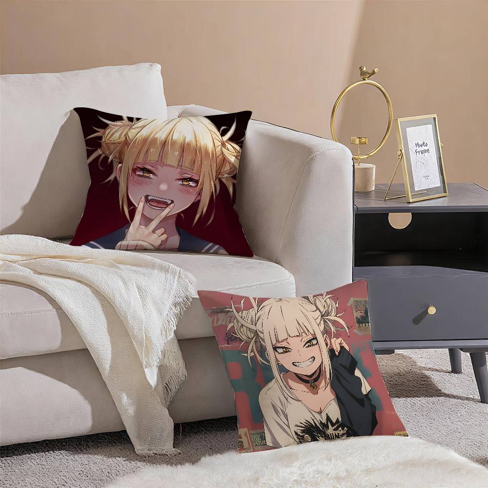 M-My Hero Academia-MT Himiko Toga Pillow Case Printing Pillowcase Living Room Sofa Cushion Cover Bedroom Room Decor
