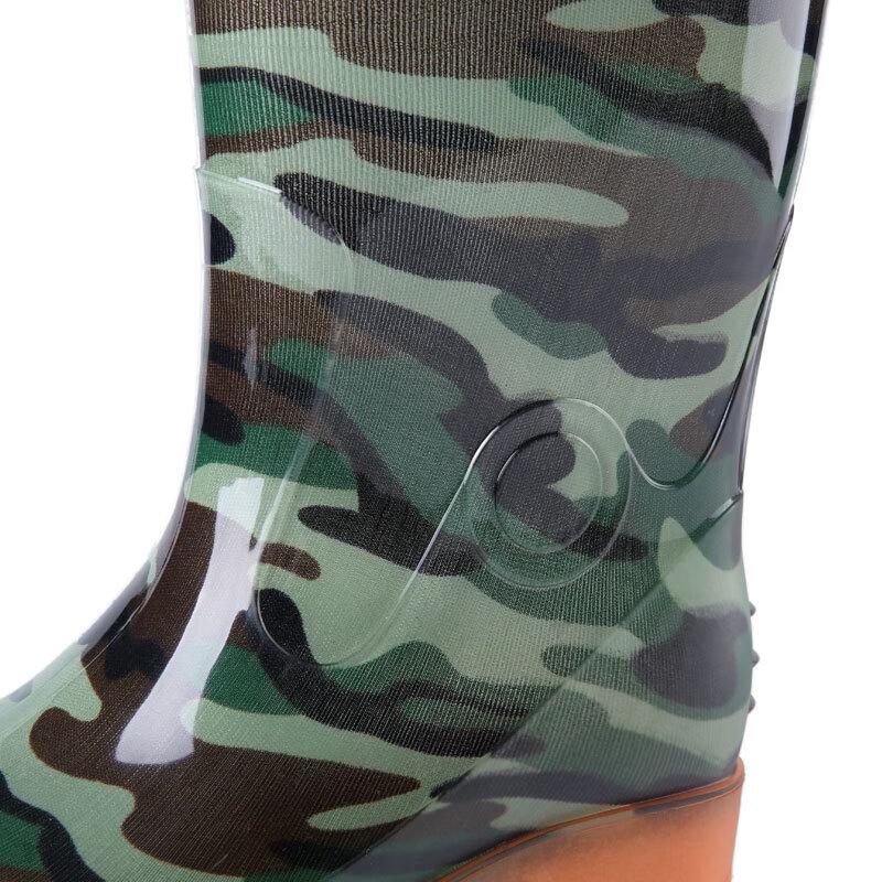 Aotetayu Men's Protective Camouflage High-Top Rain Boots