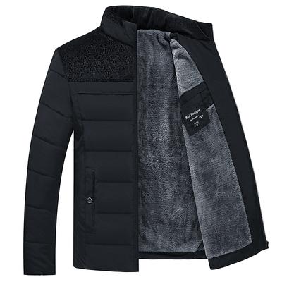 Jaqueta masculina plus size outono e inverno, grossa, solta, tamanho grande, quente, forro, jaqueta acolchoada