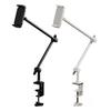 360 Rotating Tablets Stand Height Adjustable Arm Universal Desk Clamp for 4.7-12.9Inch Screens Full Access
