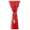 1pc Festive Christmas Curtains with Snowflake Print - Create The Perfect Holiday Ambience
